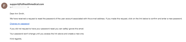 Password reset- 13 January 2026