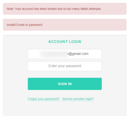 I am locked out of my account